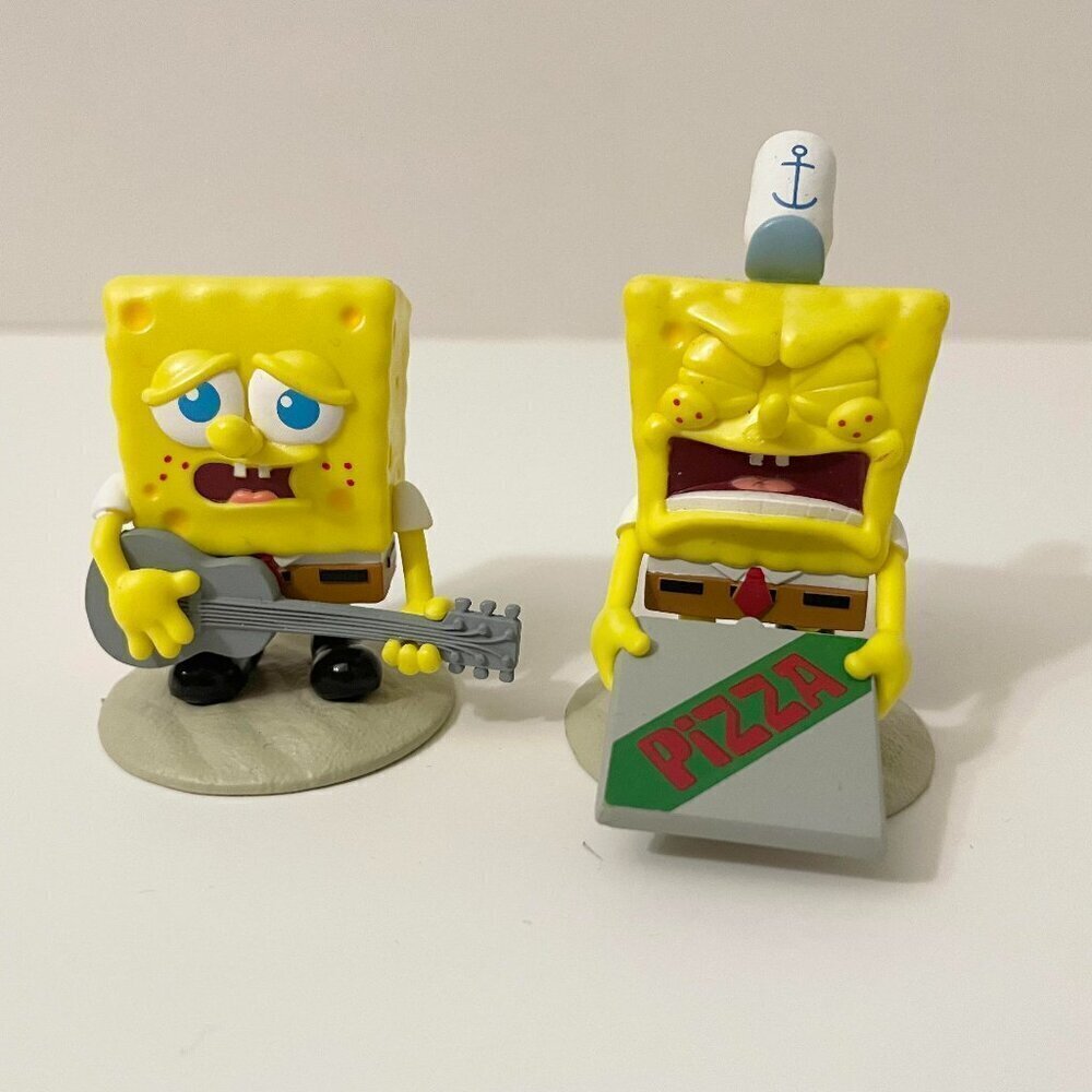Lot of 2 Nickelodeon Spongebob Squarepants Mini Figures